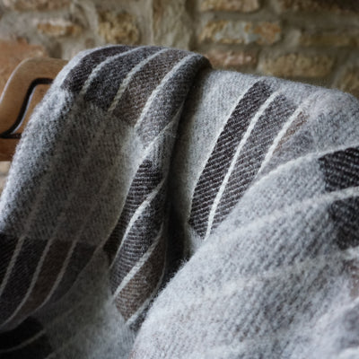 The Seaside Shetland wool throw