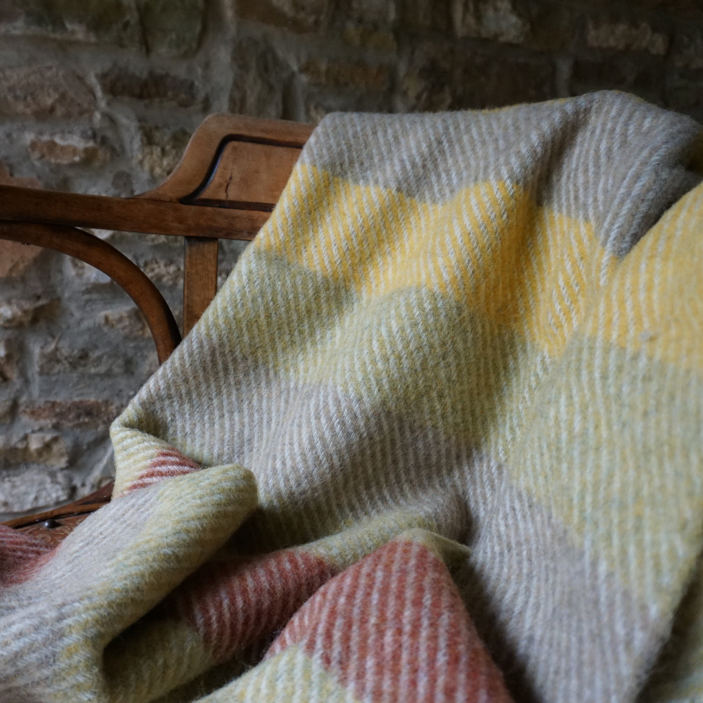 The Autumn walk Shetland wool throw