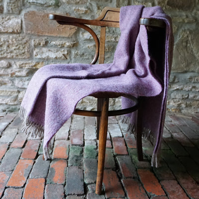 The Orchard fruits Shetland wool throw