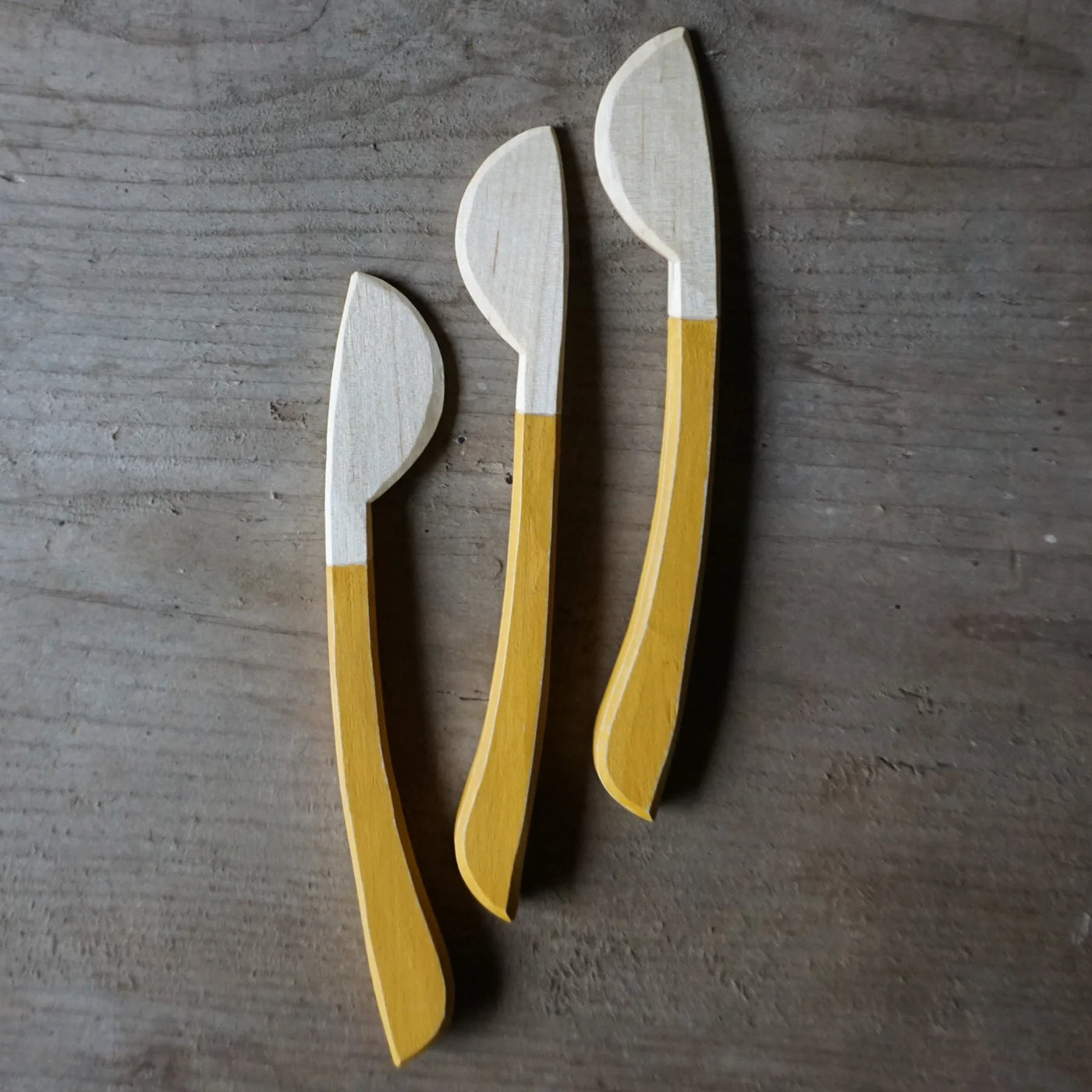 Hand carved birch spreader