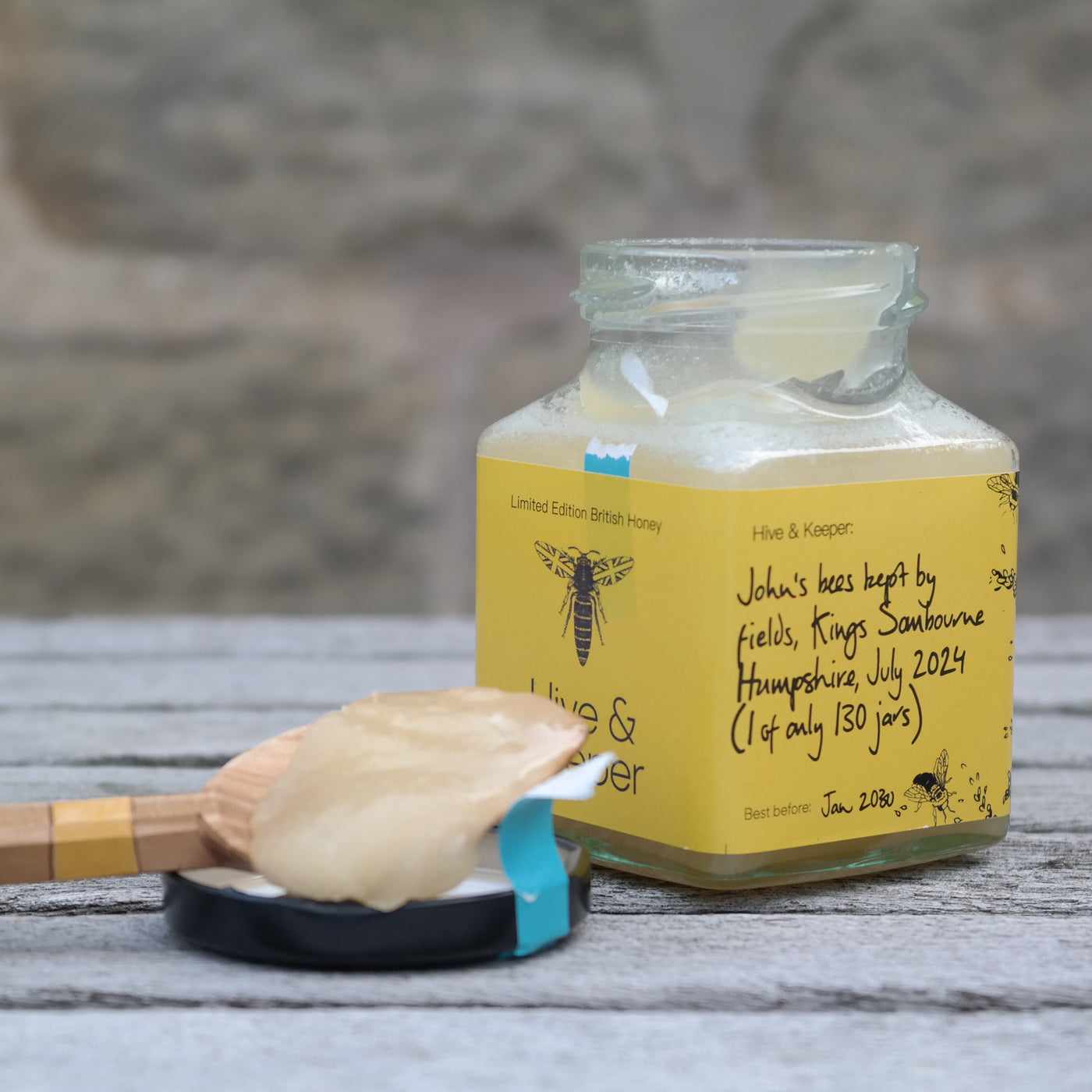 Honey from fields, Kings Somborne, Hampshire