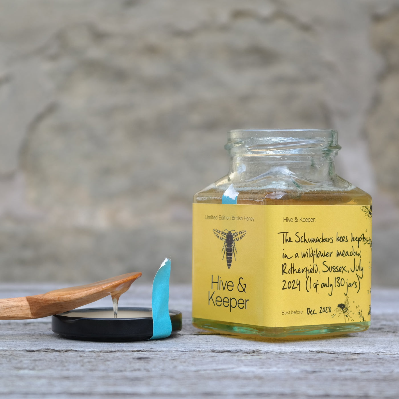 Honey from wildflower meadows at Rotherfield, Sussex