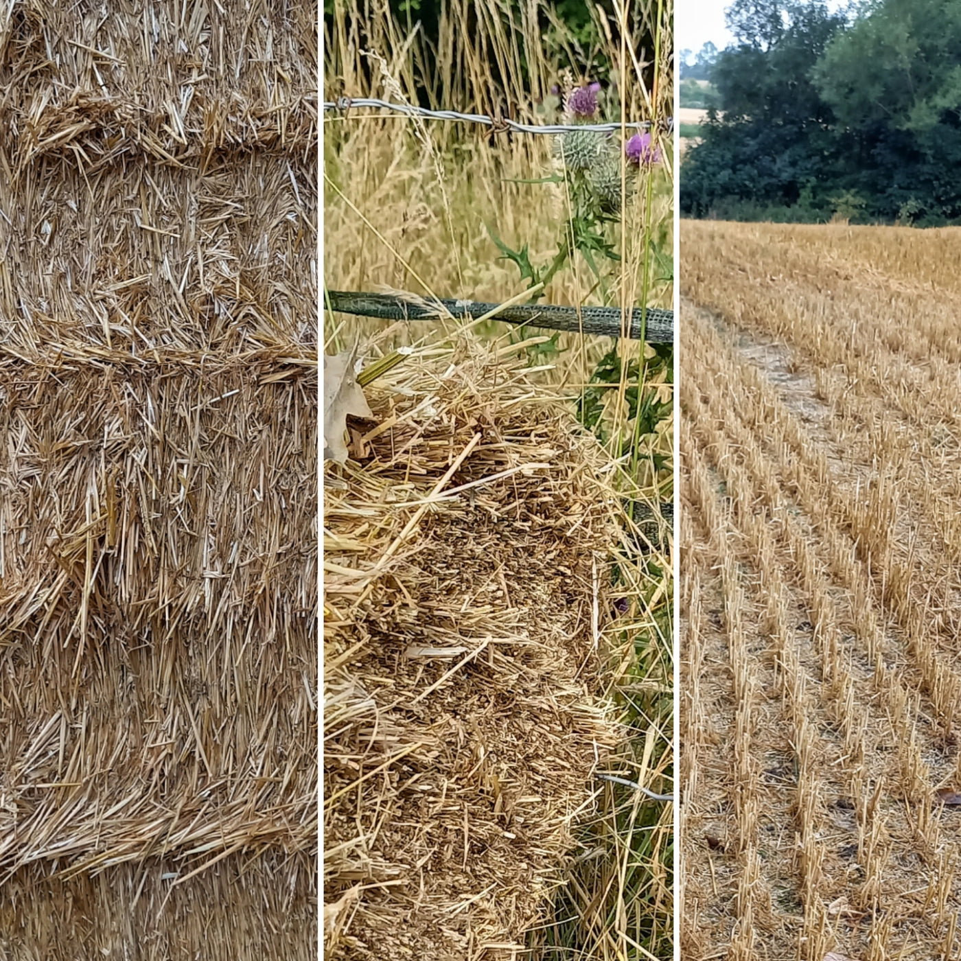 Hay bale tweed bag