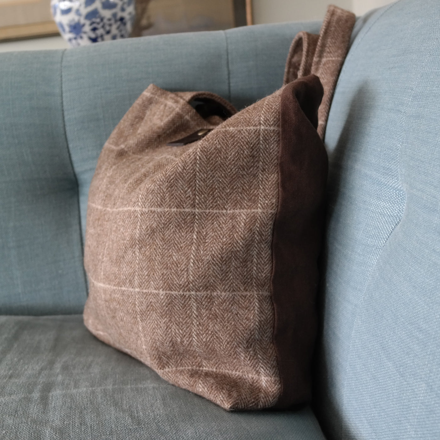 Hay bale tweed bag