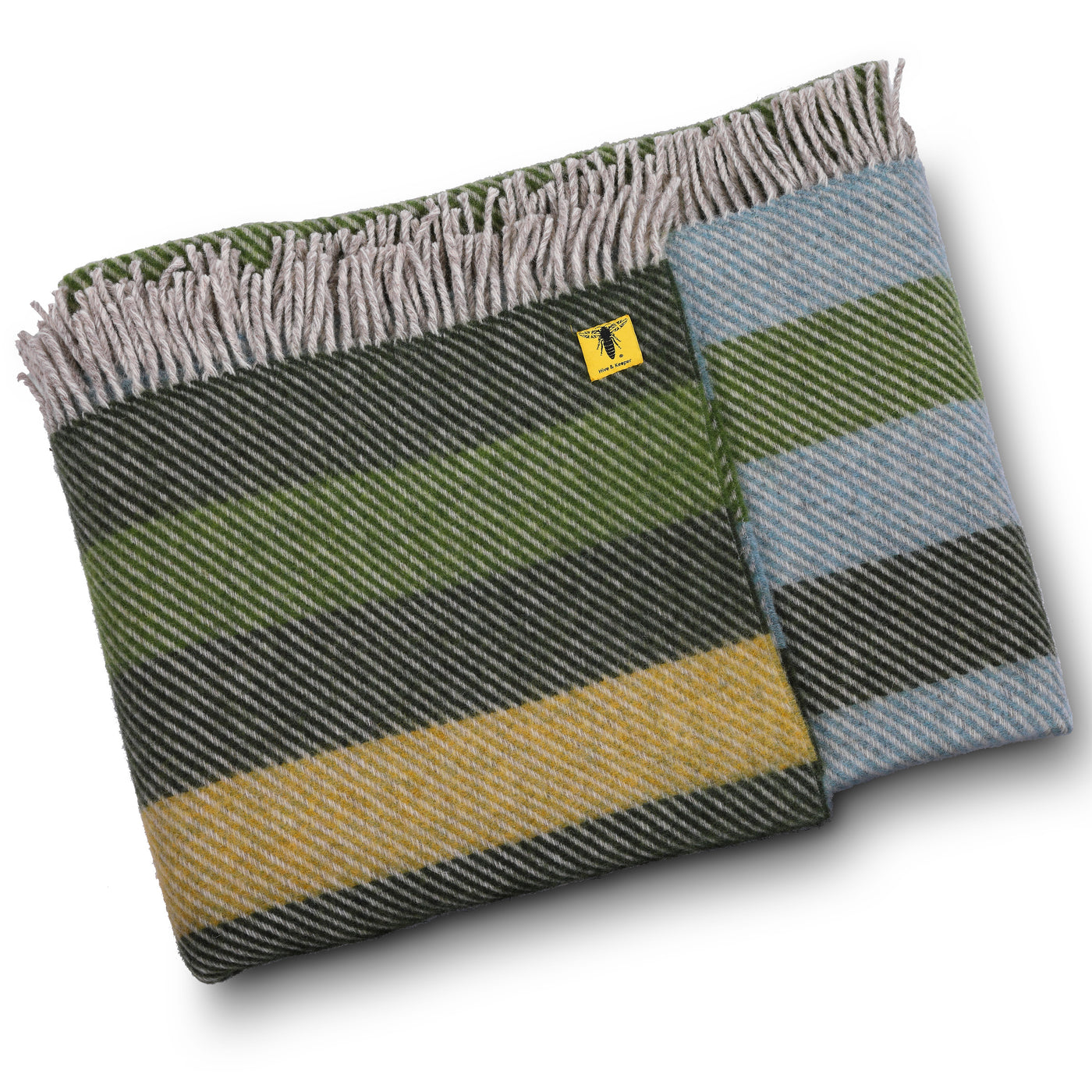 The Daffodil Shetland wool throw