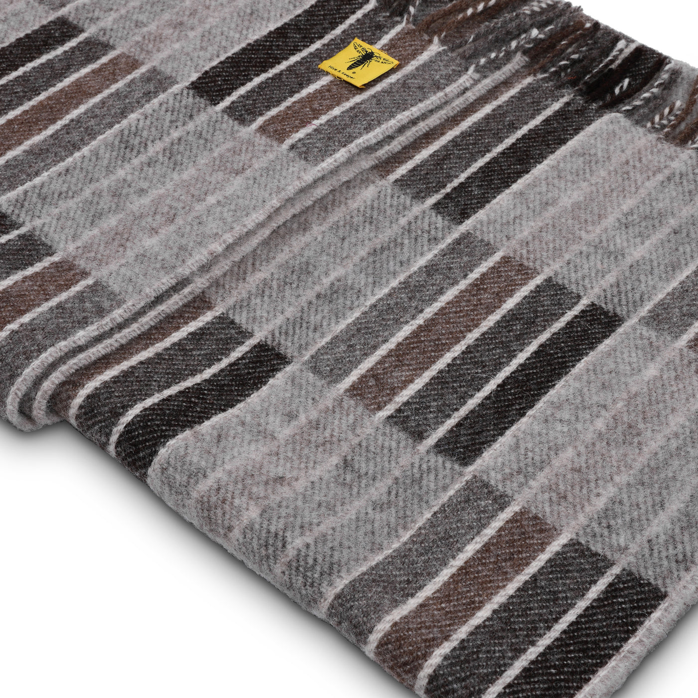 The Seaside Shetland wool throw