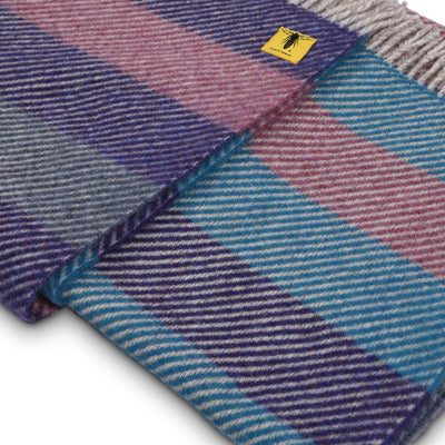The Heather Shetland wool throw