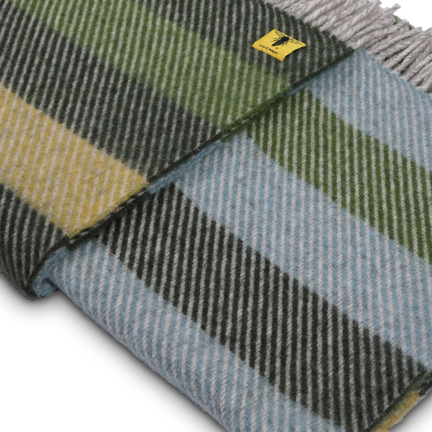The Daffodil Shetland wool throw