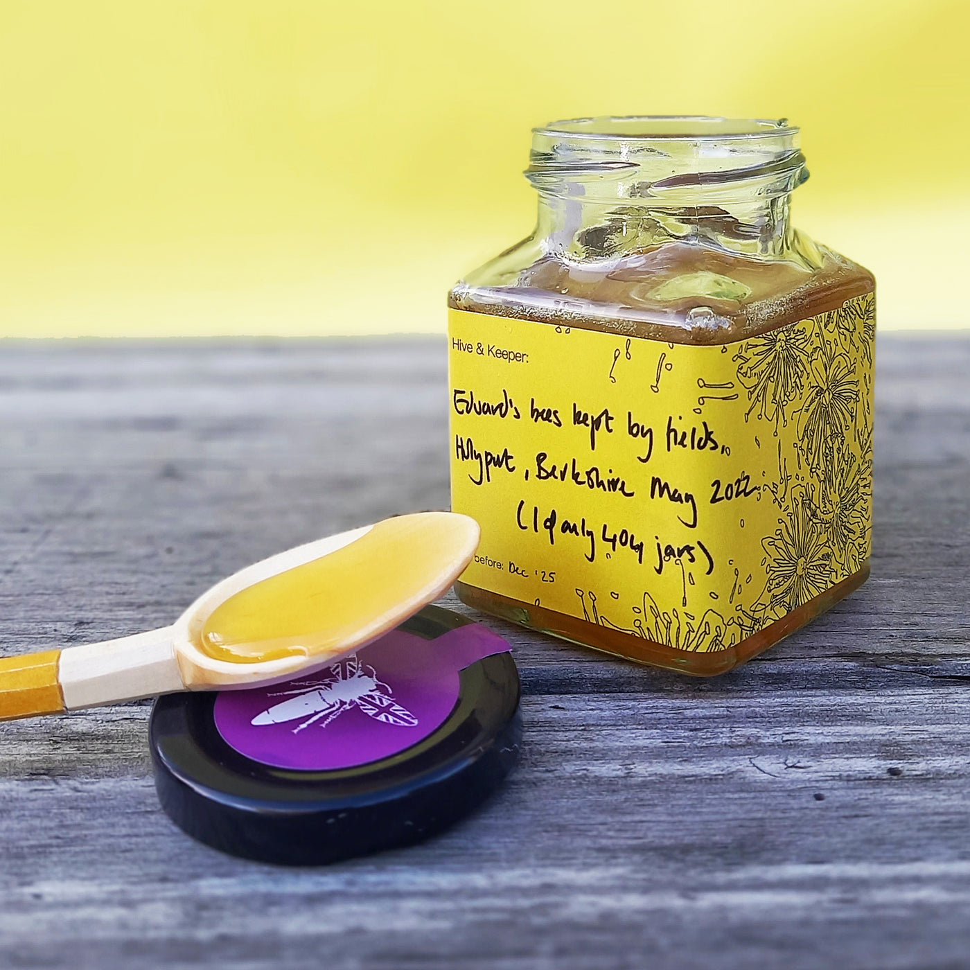 Honey from fields at Holyport, Berkshire
