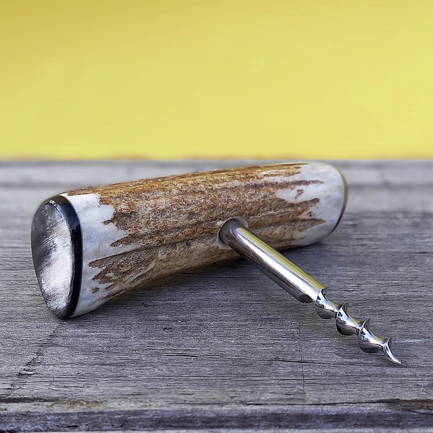 Cork screw made from Scottish antler