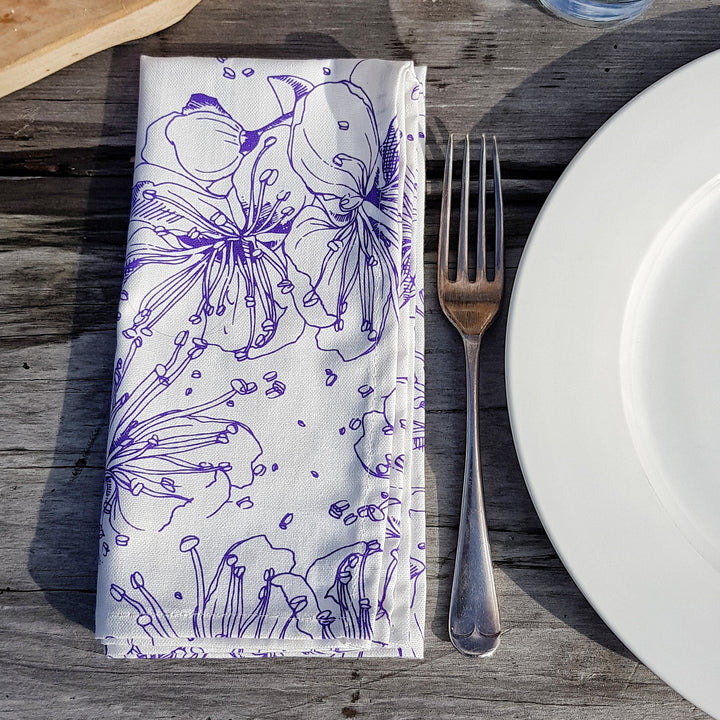 Wild Rose Floral Napkins (Set of 4)